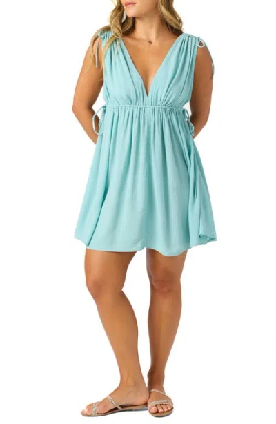 O'neill Madeleine Babydoll Minidress In Blue
