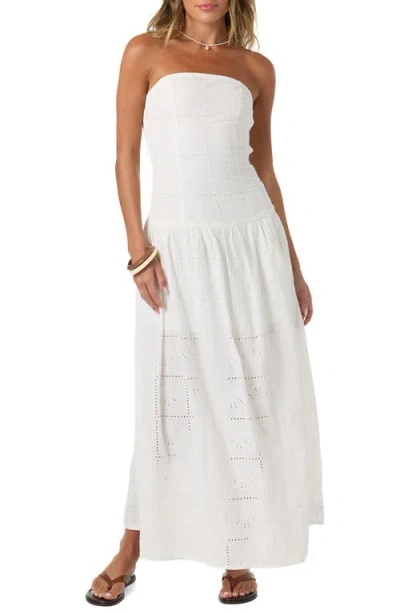 O'neill Maisie Strapless Sundress In White