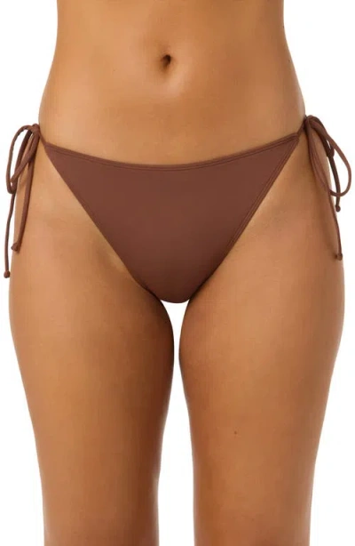 O'neill Maracas Side Tie Bikini Bottoms In Brown