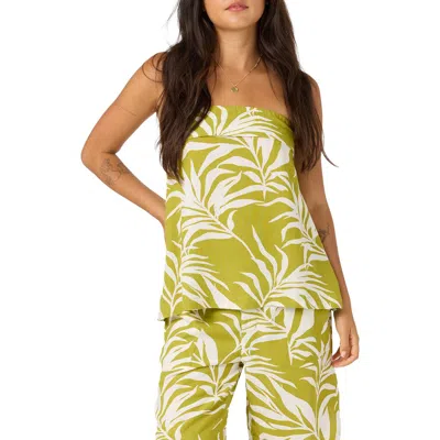 O'neill Marissa Tropical Print Tube Top In Animal Print