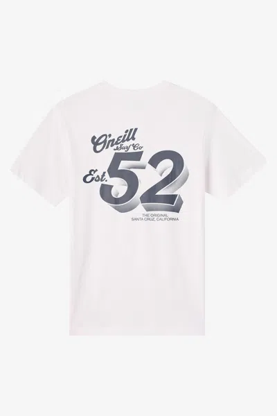O'neill Men's 52 Classic T-shirt In White