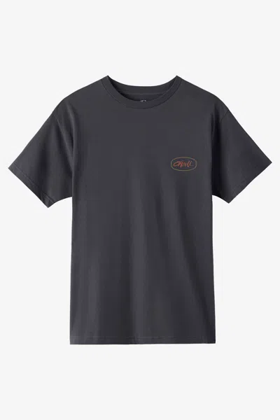 O'neill Men's Badge Standard Fit T-shirt In Black