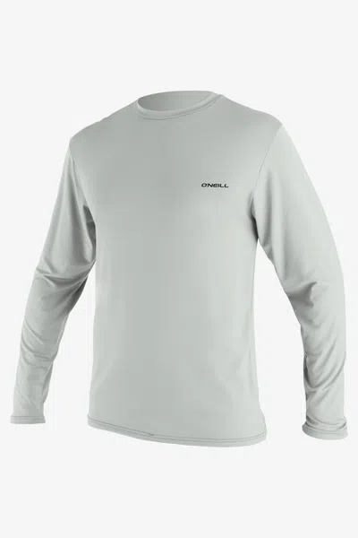 O'neill Men's Basic Skins 2 Long Sleeves Sun Shirt In Overcast