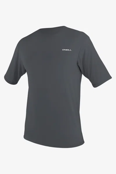 O'neill Men's Basic Skins 2 Short Sleeves Sun Shirt In Gray