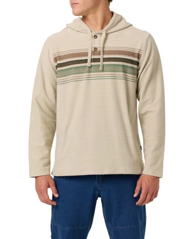 O'neill Men's Bavaro Block Striped Hooded Poncho Hoodie In Multi