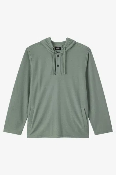 O'neill Men's Bavaro Solid Poncho Pullover Fleece Jacket In Green