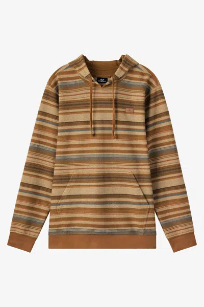 O'neill Men's Bavaro Stripe Pullover In Brown