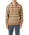O'neill Men's Bavaro Stripe Pullover Sweatshirt In Brown