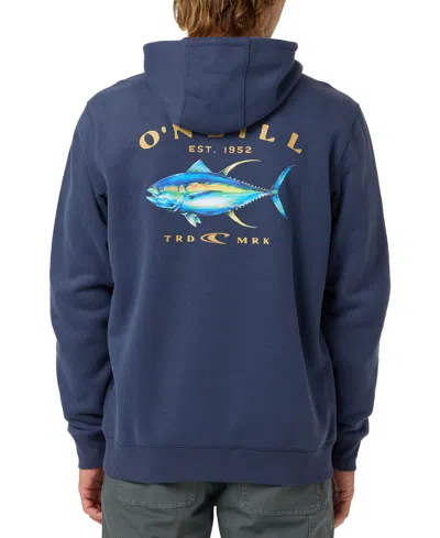 O'neill Men's Big Tuna Pullover Graphic Hoodie In Navy