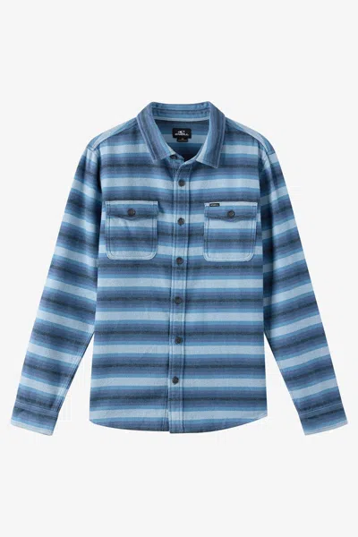 O'neill Men's Blanket Flannel Long Sleeve Shirt In Navy