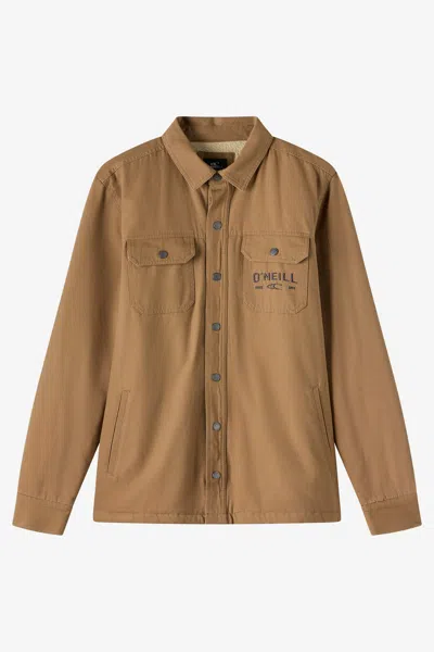 O'neill Men's Bronsen High Pile Jacket In Brown