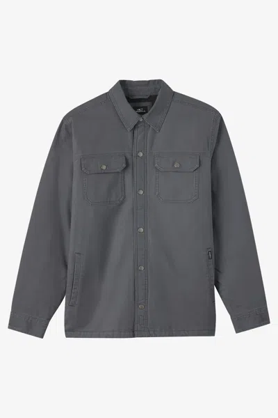 O'neill Men's Bronsen High Pile Lined Jacket In Gray