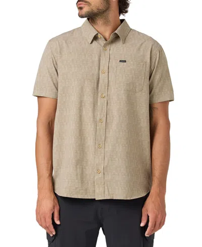 O'neill Men's Button-up Collared Woven Shirt In Brown