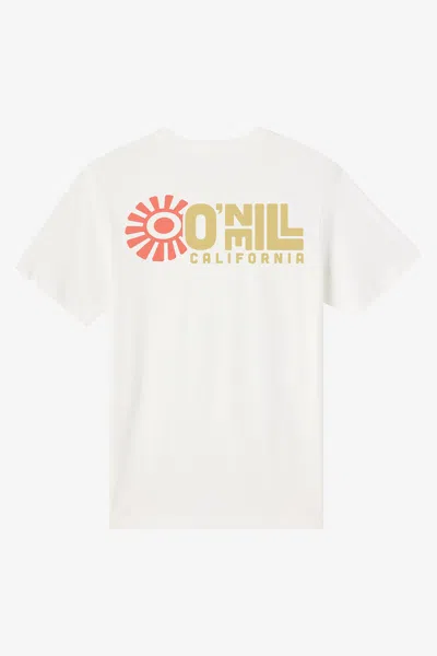 O'neill Men's Ca Sun Stack Classic T-shirt In White