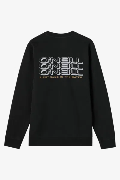 O'neill Men's Capitola Crew Neck Fleece In Black