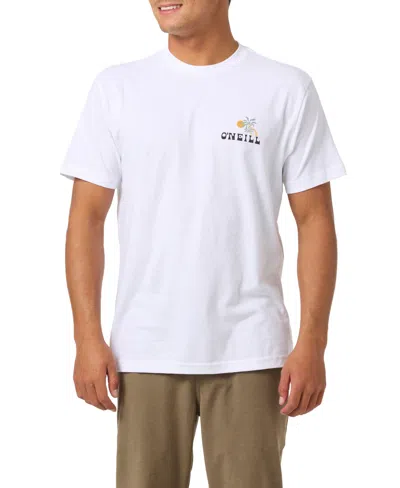 O'neill Men's Castaway Crewneck T-shirt In White