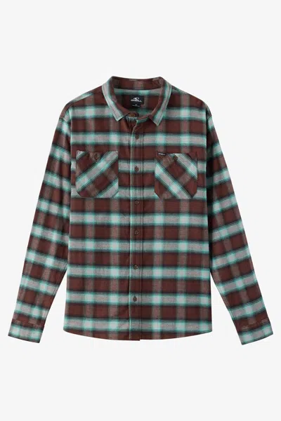 O'neill Men's Coastline Flannel Long Sleeve Shirt In Multi