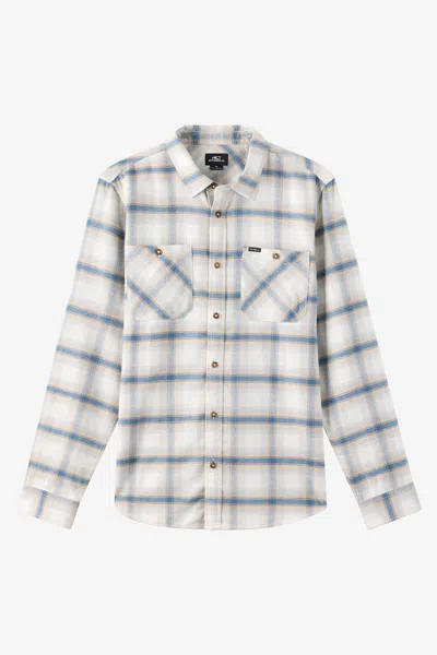 O'neill Men's Coastline Flannel Long Sleeve Shirt In Blue