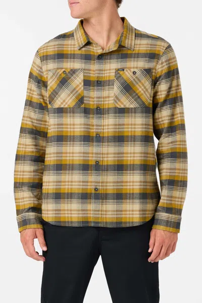 O'neill Coastline Plaid Stretch Cotton Flannel Button-up Shirt In Multi