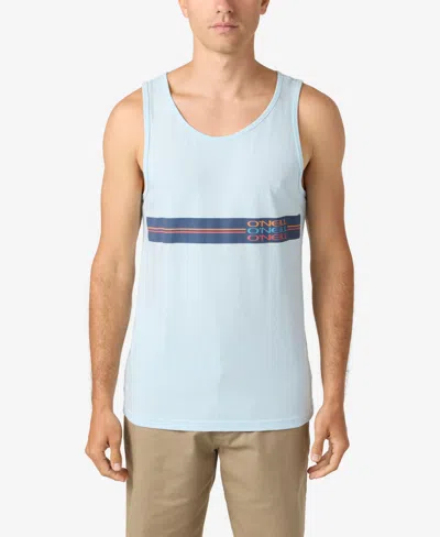 O'neill Men's Crossbar Tank T-shirt In Sky Blue Heather