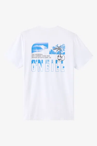 O'neill Men's Cutback Upf T-shirt In White