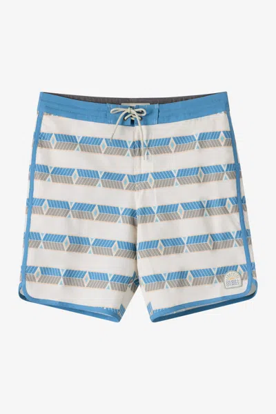 O'neill Men's Diamante Cruzer Scallop 18" Board Shorts In White