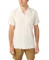 O'neill O'riginals Dobby Stripe Camp Shirt In Neutral
