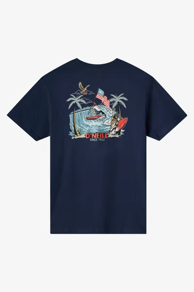 O'neill Men's Eagles Fly Classic T-shirt In Blue