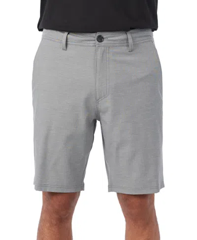 O'neill Reserve Light Check Water Repellent Bermuda Shorts In Graphite