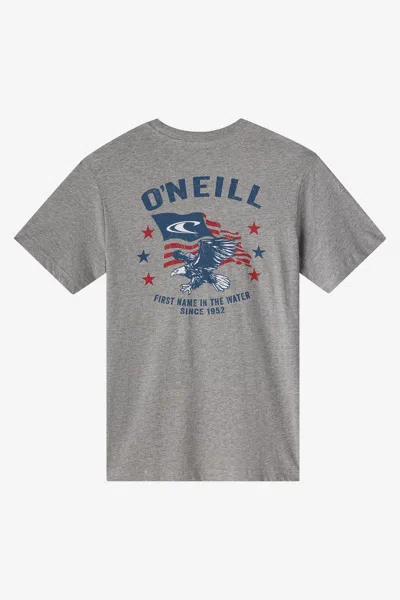 O'neill Men's Freedom Flyer Classic T-shirt In Gray