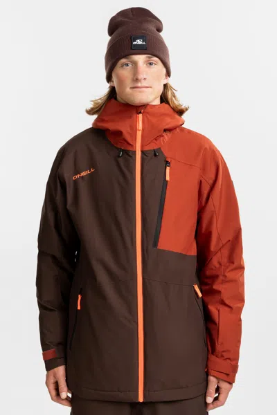 O'neill Men's Fwc Cruz Block Snow Jacket In Multi