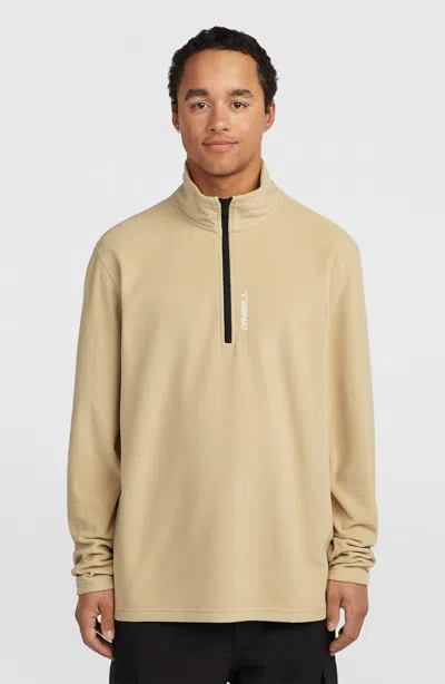 O'neill Men's Fwc Cruz Jack Polartec Half Zip Fleece In Neutral