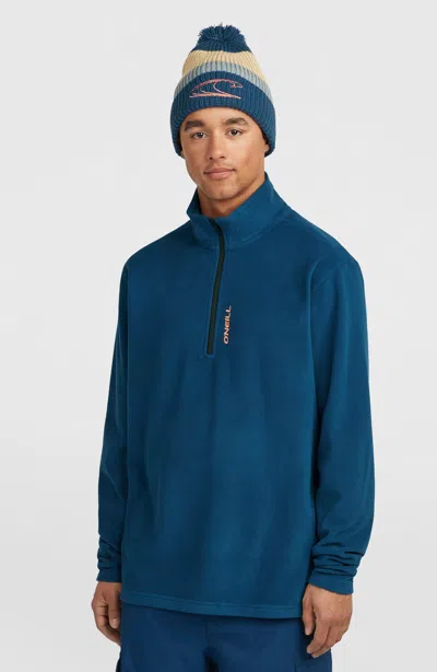 O'neill Men's Fwc Cruz Jack Polartec Half Zip Fleece In Blue
