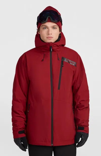 O'neill Men's Fwc Cruz Snow Jacket In Red