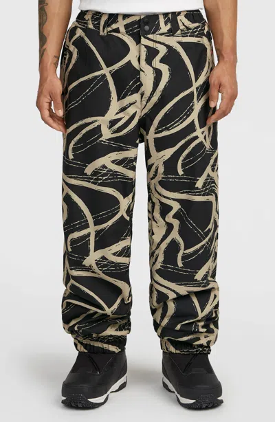 O'neill Men's Fwc Oversized Snow Pants In Black
