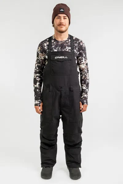 O'neill Men's Fwc Peak Bib Snow Pants In Black