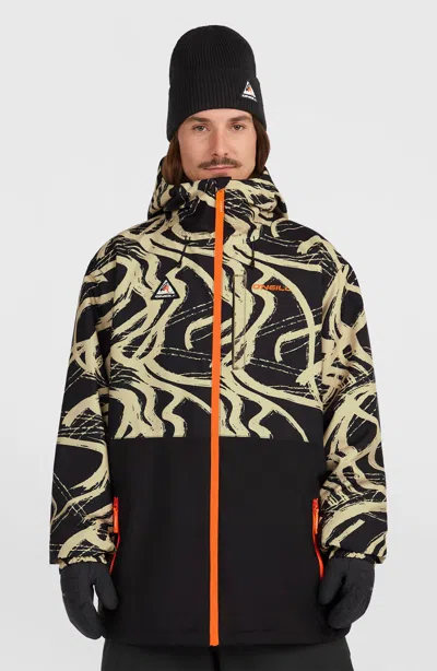 O'neill Men's Fwc Play Park Snow Jacket In Animal Print