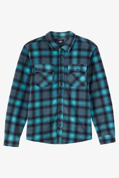 O'neill Men's Glacier Plaid Superfleece Long Sleeve Shirt In Multi