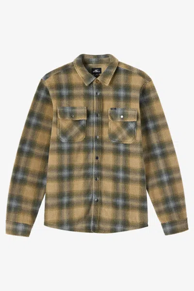 O'neill Men's Glacier Plaid Superfleece Long Sleeve Shirt In Multi