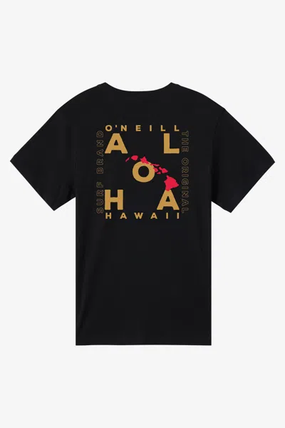O'neill Men's Hawaii Layout Classic T-shirt In Black