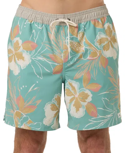 O'neill Men's Hermosa Printed Swim Trunks In Green
