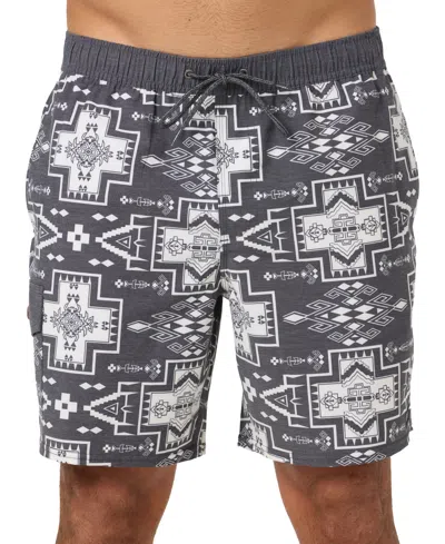 O'neill Men's Hermosa Retro Slim-fit Swim Trunks In Phantom 2