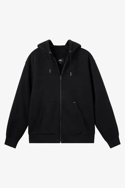 O'neill Men's High Pile Lined Fleece Jacket In Black