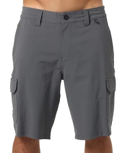 O'neill Men's Hybrid Stretch Cargo Shorts, 10" Inseam In Dark Shadow