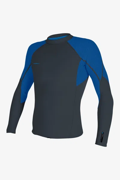 O'neill Men's Hyperfreak 1.5mm Long Sleeves Wetsuit Top In Blue