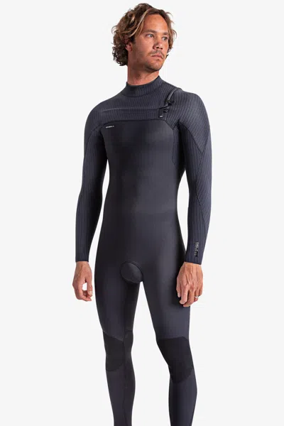 O'neill Men's Hyperfreak 3/2mm+ Chest Zip Full Wetsuit In Gray