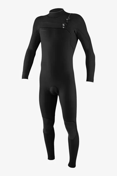 O'neill Men's Hyperfreak 4/3mm+ Chest Zip Full Wetsuit In Black