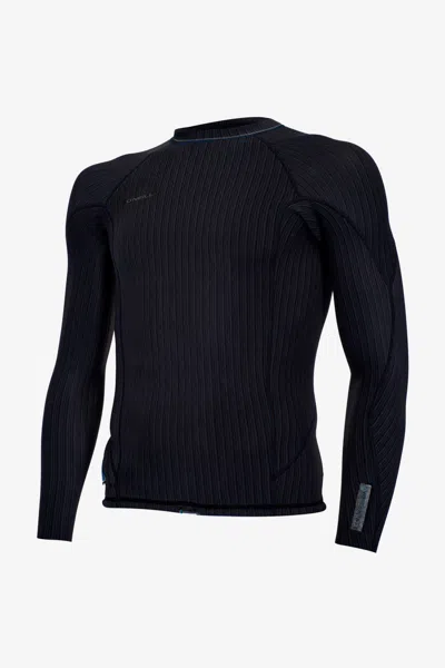 O'neill Men's Hyperfreak Comp-x 2mm Long Sleeves Wetsuit Top In Black
