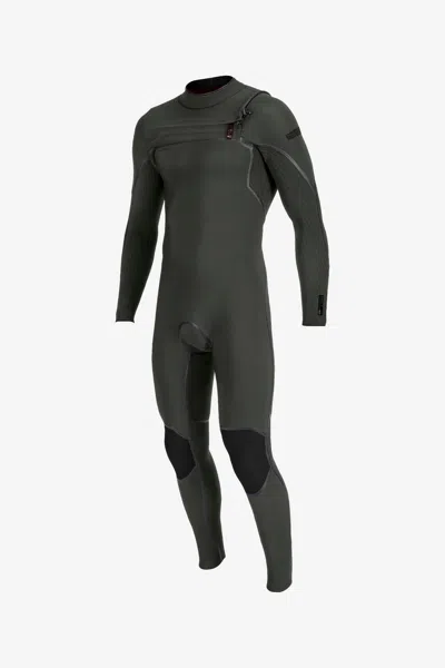 O'neill Men's Hyperfreak Fire 4/3mm+ Chest Zip Full Wetsuit In Gray