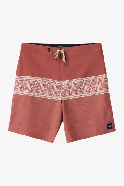 O'neill Men's Hyperfreak Heat Block 19" Board Shorts In Brown